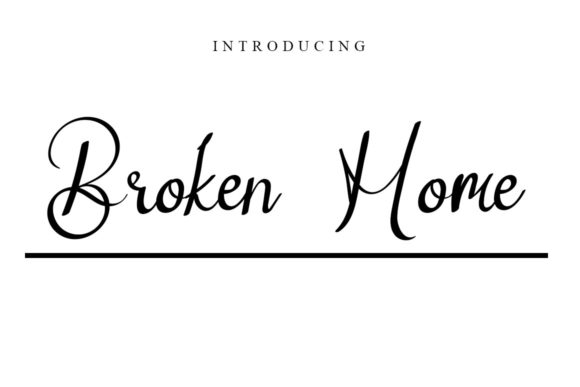 Broken Home: A Sweet Script Font for Modern Design