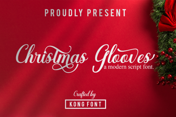 Christmas Gloves: A Modern Script for Festive Design