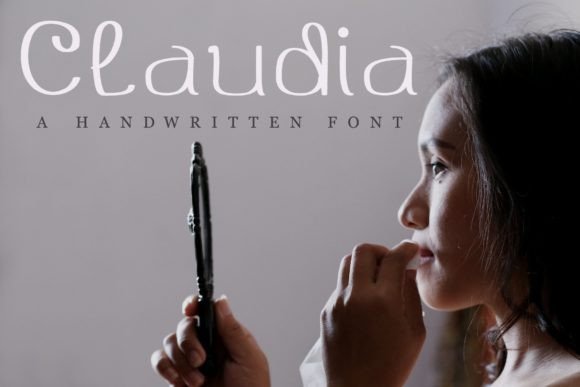Claudia: A Handwritten Font for Modern Creators