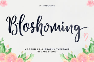 Discover Bloshoming: A Modern Script with a Lively Spirit