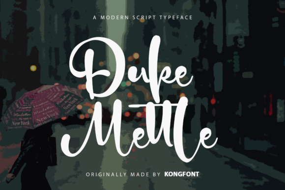 Duke Mettle: A Handwritten Font with Modern Energy