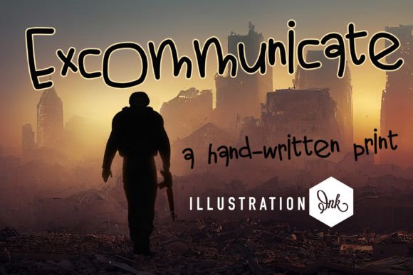 Excommunicate: A Bold Brush Script for Edgy Branding