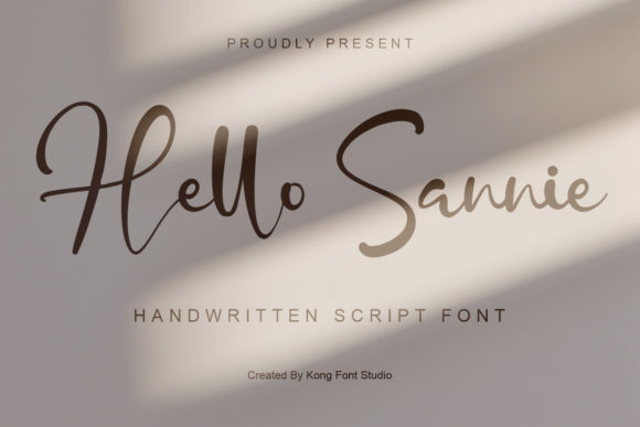 Hello Sannie: The Handwritten Font for Modern Creators