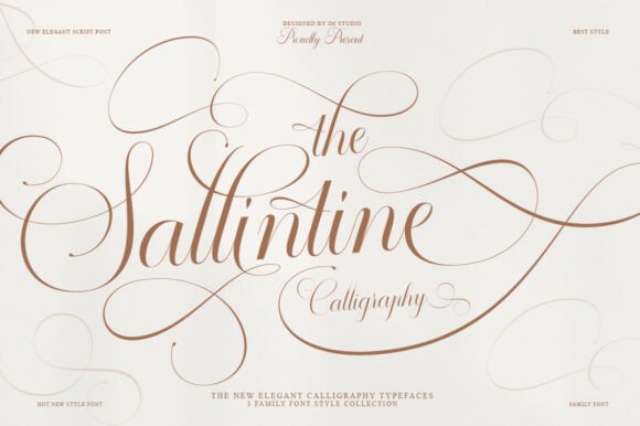 Sallintine: The Calligraphy Typeface for Luxury Branding