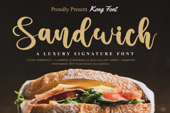 Sandwich: A Modern Handwritten Script Font for Creative Projects