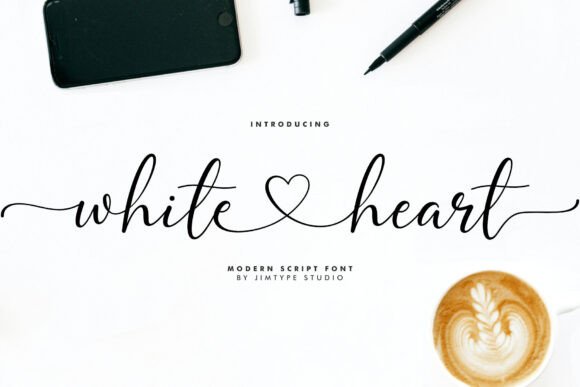 White Heart: A Modern Script for Elegant Branding